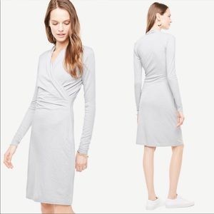 NWT Ann Taylor Faux Wrap Knit Dress